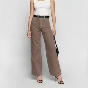 Reformation Cowboy High Rise Wide Leg jeans